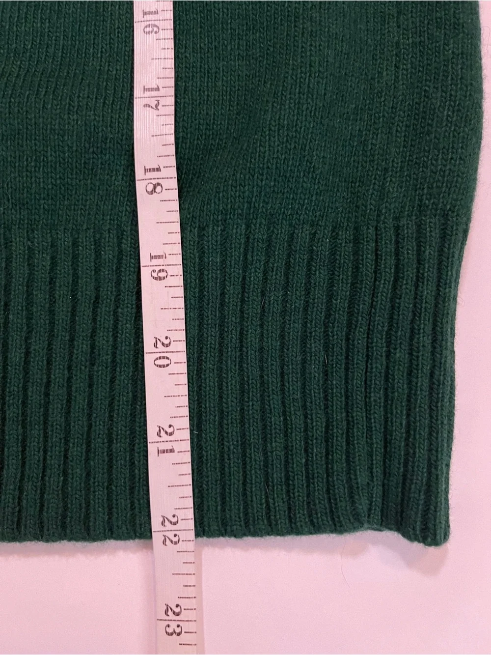 J.Crew XS Cashmere Blend Wool Sweater Green Button Shoulder Preppy